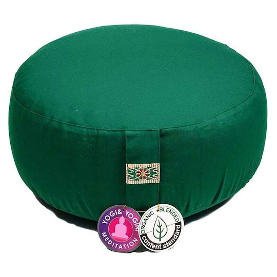 Yogi & Yogini Yoga Pillow in Green Color