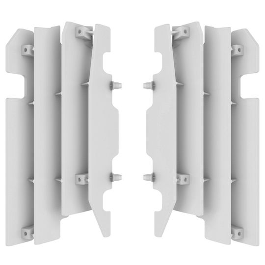 Polisport Protecție radiator motocicletă Alb
