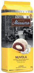 Maestro Massimo Biscuiți Cu topping și umplutură Cremă de lapte și bucăți de nucă de cocos 1buc 300gr