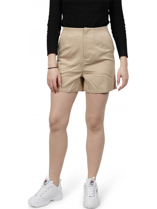 Women's High-waisted Shorts Beige