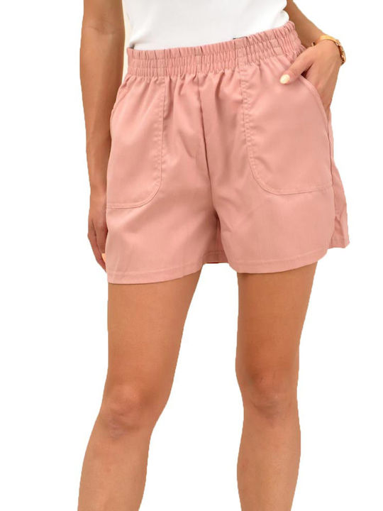Potre Women's High-waisted Shorts Pink