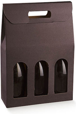 Bottle Case Brown 27x9x38.5cm.