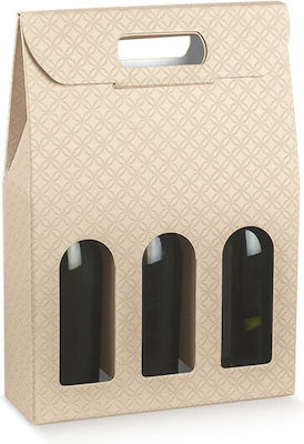 Bottle Case Beige 27x9x38.5cm.