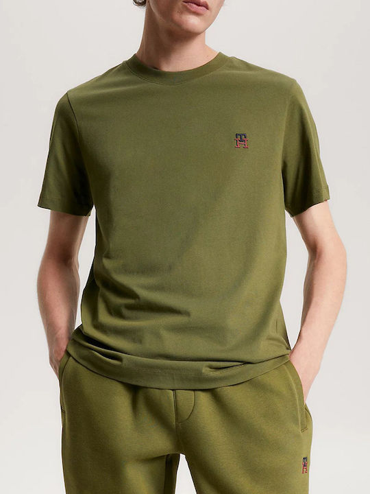 Tommy Hilfiger T-shirt Bărbătesc cu Mânecă Scurtă Verde