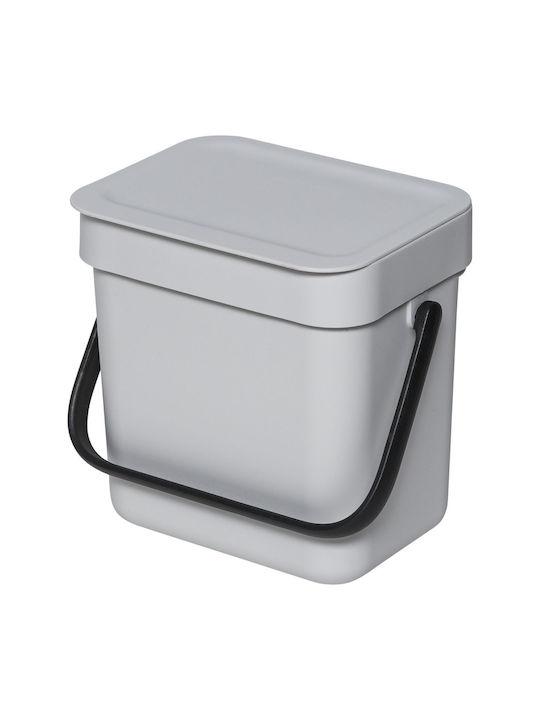 Brabantia Coș De Gunoi Sort & Go Plastic Gri 3lt