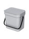 Brabantia Coș De Gunoi Sort & Go Plastic Gri 3lt
