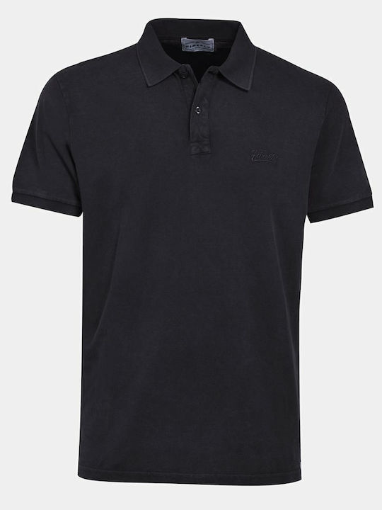 Polo Herrenbluse Kurzarm Schwarze