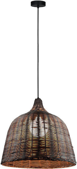 Alphab2b Brown Ceiling Light with E27 Socket 45x100x100cm