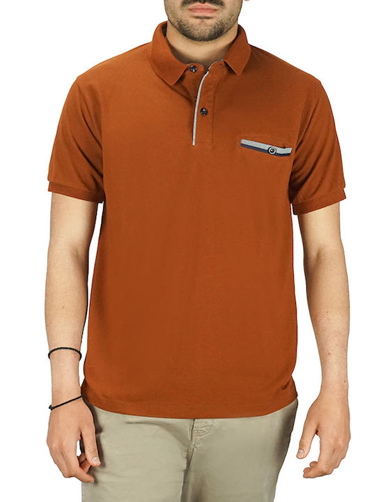 Everbest Polo Kurzarmbluse Orange