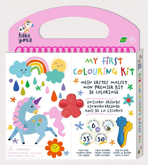 Colouring Book Haku Yoka My First Colouring Kit Unicorn Friends