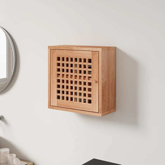 Dulap Suspendat pentru Sufragerie din Lemn Masiv de Nuc 42x18x42cm