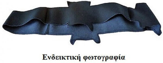 Simoni Racing Car Steering Wheel Cover Tailored made of Leatherette Black with Black Stitching