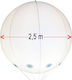 Balon Bubble Jumbo Rotund Alb 250buc