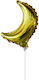 Balon Folie Luna Auriu Mini Shape 25buc