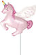 14'' Mini Shape Pink Unicorn Balloon