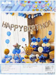 Set of 53 Balloons Blue Birthday-Celebration Stars