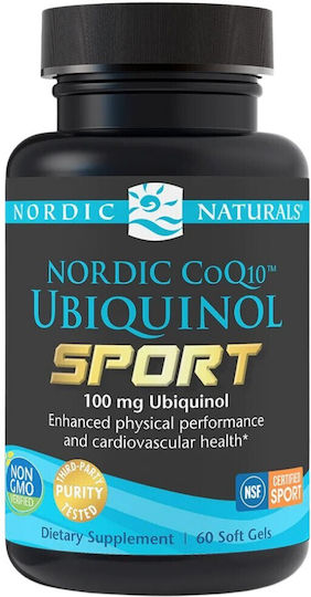 Nordic Naturals CoQ10 Ubiquinol Sport 100mg 60 softgels