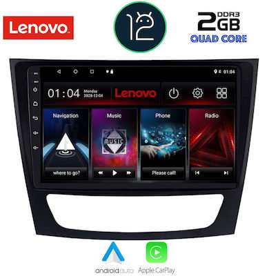 Lenovo Sistem Audio Auto pentru Mercedes-Benz Clasa E 2003-2009 (WiFi/GPS/Apple-Carplay) cu Ecran Tactil 9"