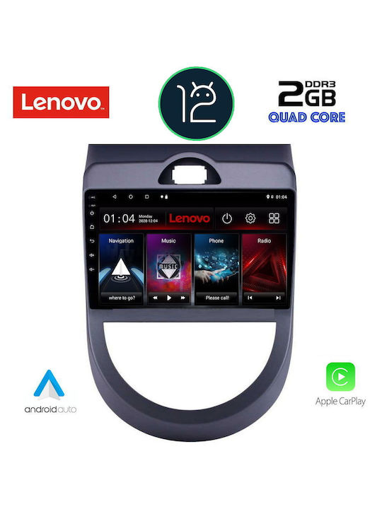 Lenovo Sistem Audio Auto pentru Kia Suflet 2008-2013 (WiFi/GPS/Apple-Carplay) cu Ecran Tactil 9"