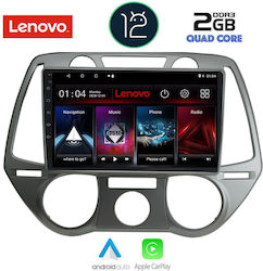 Lenovo Car-Audiosystem für Hyundai i20 2008-2012 mit A/C (Bluetooth/USB/AUX/WiFi/GPS/Apple-Carplay) mit Touchscreen 9"