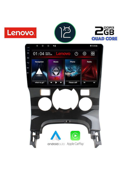 Lenovo Car-Audiosystem für Peugeot 3008 2008-2016 mit Klima (Bluetooth/USB/AUX/WiFi/GPS/Apple-Carplay) mit Touchscreen 9"