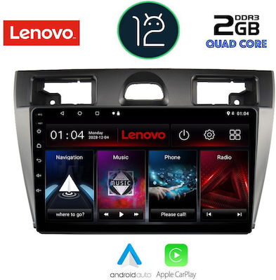 Lenovo Sistem Audio Auto pentru Ford Fiesta 2005-2008 (Bluetooth/USB/AUX/WiFi/GPS/Apple-Carplay) cu Ecran Tactil 9"