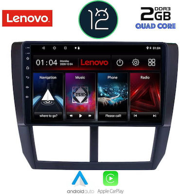 Lenovo Sistem Audio Auto pentru Subaru Padurar / Impreza 2008-2013 (Bluetooth/USB/AUX/WiFi/GPS/Apple-Carplay) cu Ecran Tactil 9"