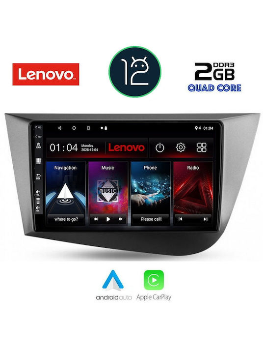 Lenovo Car-Audiosystem für Seat Leon (Bluetooth/USB/AUX/WiFi/GPS) mit Touchscreen 9"