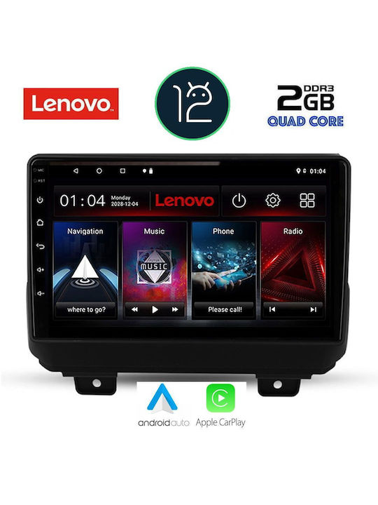 Lenovo Car-Audiosystem für Jeep Wrangler 2018> (Bluetooth/USB/AUX/WiFi/GPS/Apple-Carplay) mit Touchscreen 9"