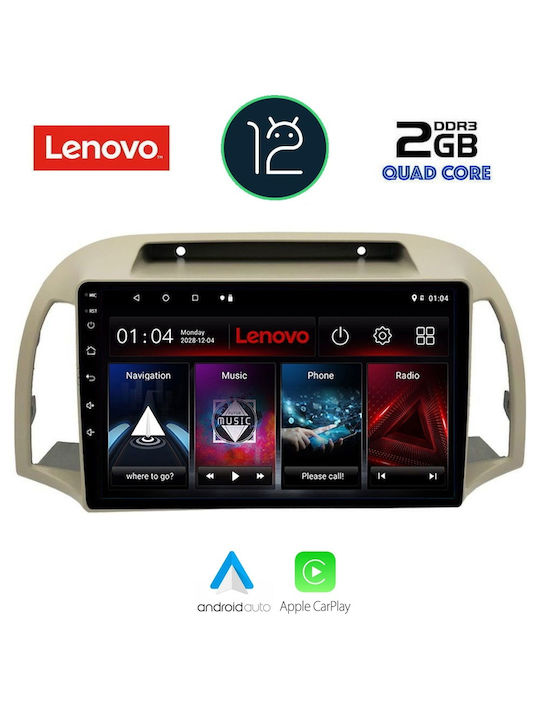 Lenovo Sistem Audio Auto pentru Nissan Micra 2002-2010 (Bluetooth/USB/AUX/WiFi/GPS) cu Ecran Tactil 9"