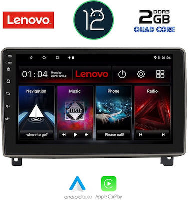 Lenovo Car-Audiosystem für Peugeot 407 2004-2011 (Bluetooth/USB/AUX/WiFi/GPS/Apple-Carplay) mit Touchscreen 9"