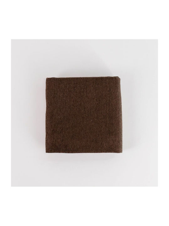 Linea Interiors Three-Seater Sofa Throw Crinkled 140x270cm Dark Brown RIX-P-002