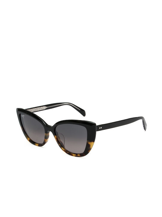 Maui Jim Blossom Sonnenbrillen mit Mehrfarbig Rahmen und Schwarz Polarisiert Linse GS892-02