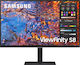 Samsung ViewFinity S8 Ултраширок IPS HDR (High Dynamic Range) Монитор 27" QHD 3840x1600 с Време за Реакция 5мс GTG