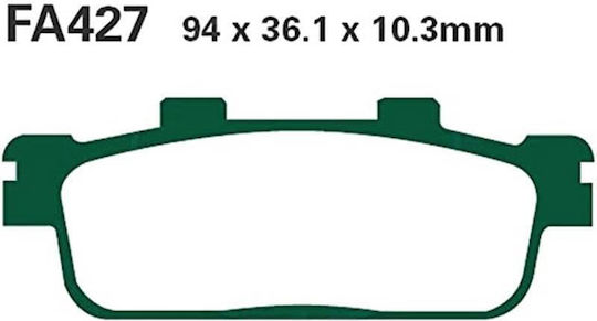 Adige Motorcycle Brake Pads Rear for Piaggio GTS 300 Sym GTS 300 Vespa GTS 300