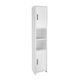 Megapap Floor Melamina Bathroom Column Cabinet L35xD30xH180cm White