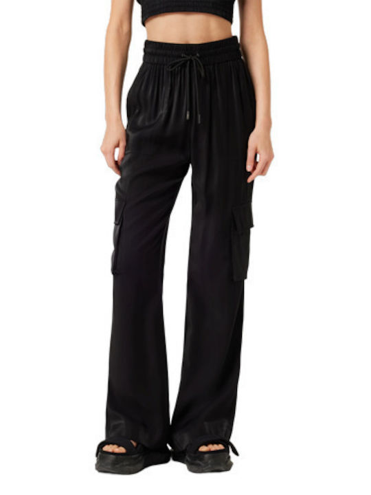 Guess Femei Tesatura Pantaloni Negru