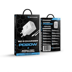 Beepower BC-3 20W с Кабел USB-C Beepower BC-3 20W с Кабел USB-C