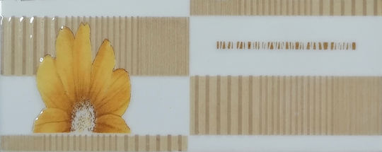 Wall Interior Gloss Ceramic Tile 20x8cm Beige