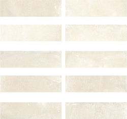 Πλακάκι Δαπέδου Εσωτερικού Χώρου από Γρανίτη Ματ 28x7cm Λευκό