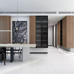 Floor Interior Gloss Granite Tile 80x80cm White