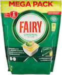 Fairy Original All In One 57 Κάψουλες Πλυντηρίου Πιάτων με Άρωμα Λεμόνι