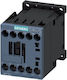 Siemens Sirius 3RT Βιομηχανικό Ρελέ Ισχύος 3 επαφών 24V 3RT20161BB41