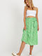 Rue Paris Midi Skirt Floral in Green color