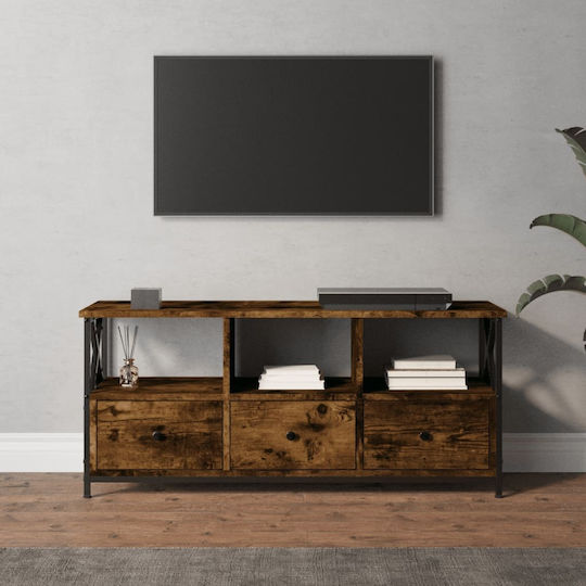 TV-Möbel Hölzernes Braun L102xB33xH45cm