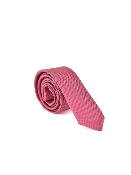Herren Krawatte Monochrom in Fuchsie Farbe