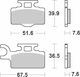 Moto Master Motorcycle Brake Pads for Kawasaki KX
