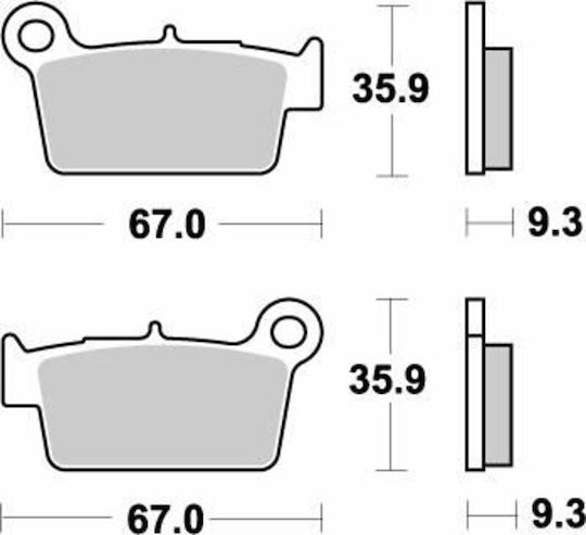 Moto Master Motorcycle Brake Pads for Yamaha YZ 250