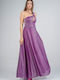 Bellino Summer Maxi Evening Dress Purple
