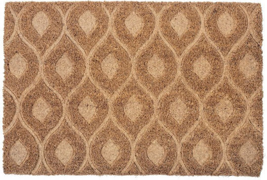Bizzotto Doormat from Coconut Tree Maris Drop Brown 40x60cm 0280695 Brown